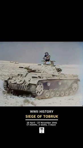 Siege of Tobruk, German Africa Corps during the Western Desert campaign of the Second World War #ww2