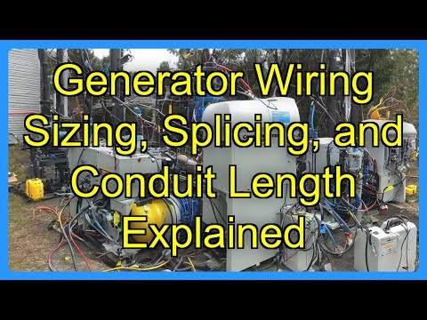 Generator Wiring Sizing, Splicing, and Conduit Length Explained