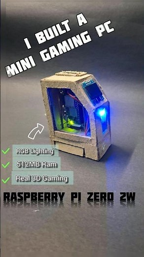 A Working Cardboard PC using Raspberry pi zero 2w!