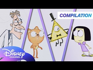 Disney Cartoons Come to Life | Every How Not To Draw...so far ✏️ | Compilation | @disneychannel - Videos For Kids