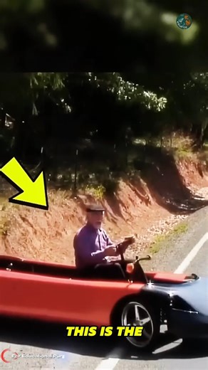 This Car Hits 60 MPH with #MusclePower. #WeirdEngineering #Shorts. #documentary#usashorts#fyp