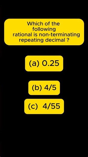 |rational which is non-terminating repeating decimal|imp.mcq|class10 |chapter real number |cbse|