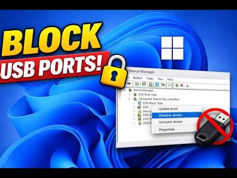 👉How to Block USB Ports on Windows in Seconds 🔒 (2026 Guide)