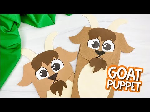 Paper Bag Goat Craft For Kids