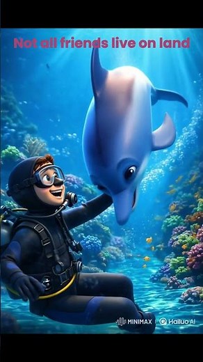 An Unexpected Friendship Underwater 🐬