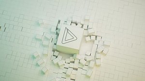 Fragmented Cubes Logo (Widescreen Version) | Renderforest