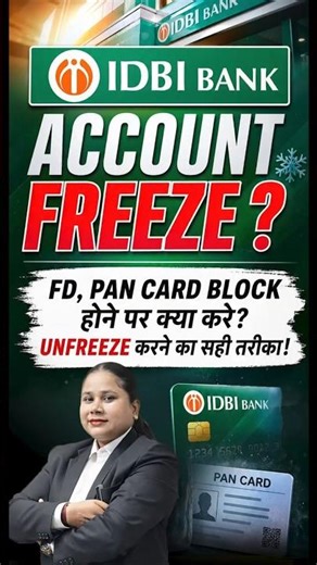 #idbibank account freeze how to Unfreeze easily #shortsvideos
