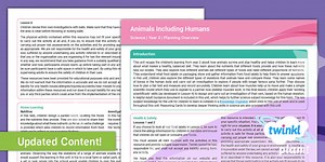 Science: Animals Including Humans: Year 3 Medium-Term Plan