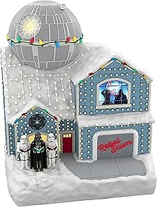 Hallmark Keepsake Plastic Christmas Ornament 2022, Star Wars The Merriest House in The Galaxy, Music with Light, May The 4th Be with You