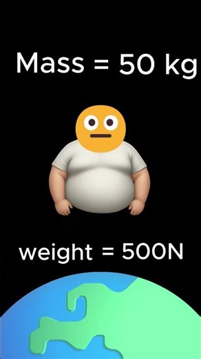 mass vs. weight #science #sortofscience