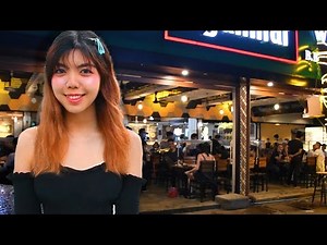 Nightlife on Sanchaung Street in Yangon