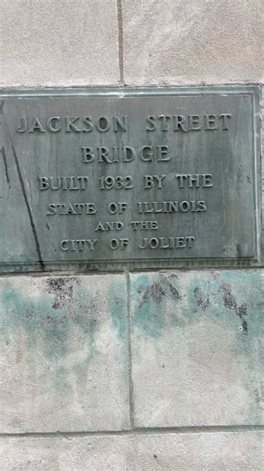 Jackson Street Bridge, Des Plaines River in Joliet