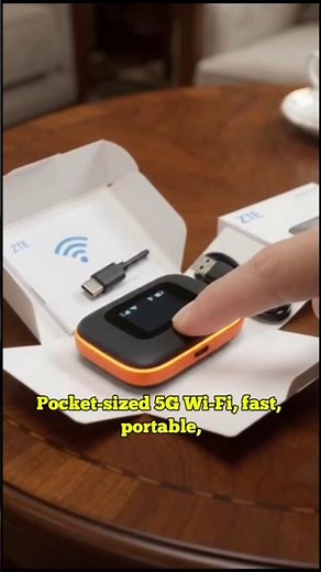 Pocket-Sized 5G Wi-Fi Hotspot 🚀📶 | Stay Connected Anywhere!