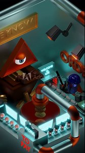 The concept of a computer game. Design.Multi-colored computer graphics where they show the collection of orders that the game controls.
