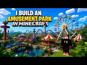 I BUILD AN AMUSEMENT PARK IN MINECRAFT