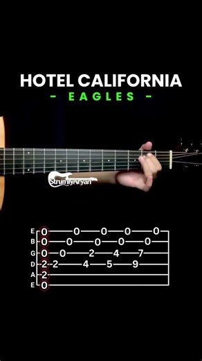 Eagles - Hotel California Guitar Lesson #strumly #guitar #guitarlesson #guitarcover #guitartutorial