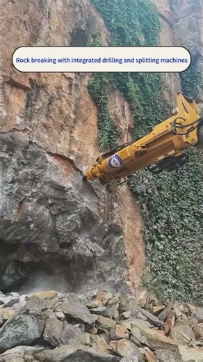 Mining engineering: Rock breaking with integrated drilling and splitting machines