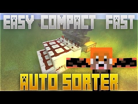 Automatic Item Sorter (Minecraft 1.8+): How To Build Minecraft : Xbox and PS