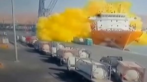Watch: Toxic gas leak at Jordan port of Aqaba kills 13, injures over 250 | The Economic Times