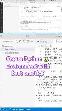 Create Python 🐍 Environment setup with best practices and complete local setup