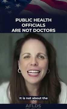 Warning: Public health officials are NOT your doctor