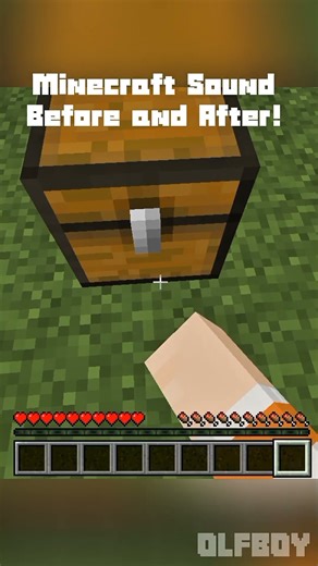 MINECRAFT SOUND Before and After #shorts #viralshorts