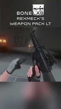 Bonelab Weapon Mod Showcase #shorts - M16A4 (Rexmeck's Weapon Pack LT)