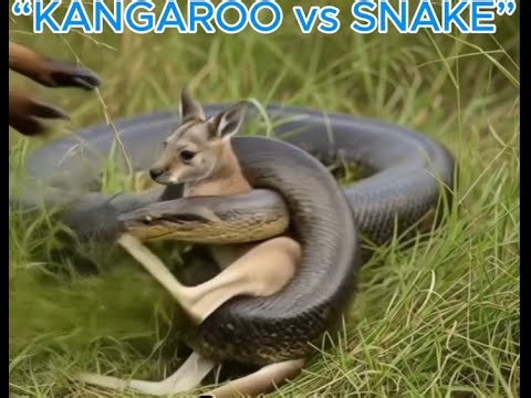 Mother Kangaroo vs Snake | Instinct Takes Over