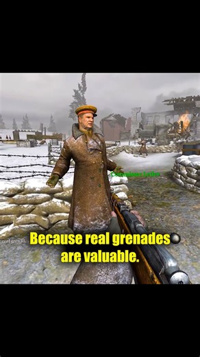 Call of Duty 2 – Potato Grenade Training Meme Scene 🥔💣 #shorts #gaming #gameplay #games