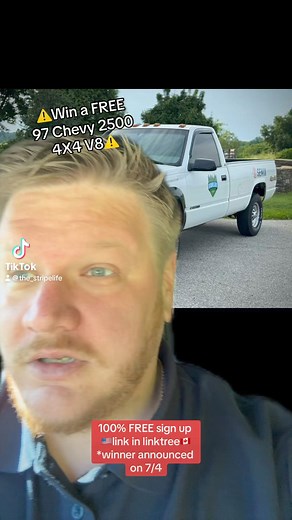 Our 3rd truck giveaway is now live! 100% free sign up link is now live and runs until 7/3. No forced purchase, no 1099, no tricks. Just free free! We have amazing supporters all over the world and with that also comes some haters. Last time I checked in free truck giveaways we have 3 and they have ZERO 😉 #landscapers #chevy #lawncare #stripelife #hatersgonahate #lawnmaintenance #giveaway | Stripe Life Lawn Care
