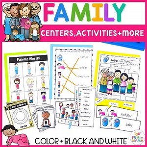 All About My Family Literacy Day Worksheet Craft Activities Family Tree ELA