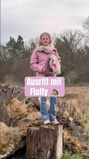 ✨🐴 Ausritt mit Hobby Horse Fluffy #shorts #klaraswelt