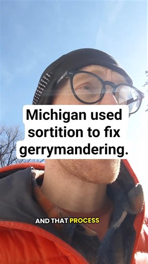 #michigan used #sortition to fix #gerrymandering by taking power back from #politicians .