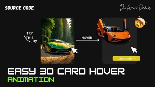 CSS - (附源码)💯 网页设计必学！3D悬停卡片效果，代码拿走不谢！ (HTML+CSS, Opacity, Inset, Transform) 超简单