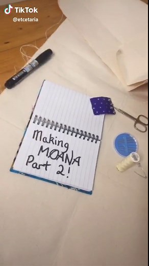 Part 2! 🌊 #moana#moanacosplay#disney#disneycosplay#cosplay#cosplaytutorial#etcmoana#tutorial#disneyprincess#cosplayer#c0splay#disneyfan#sewing#cos