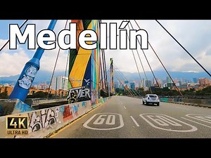 Medellin 4K - Driving in Colombia - El Poblado, La Candelaria, Centro Commercial