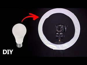 DIY : How to Make Ring light for YouTube and tiktok at home ! Ring light: