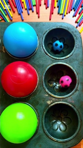 Ball Colours Cute 🔵🔴🟢😍🤩🥳😝 #colors #funny #ball #big #small