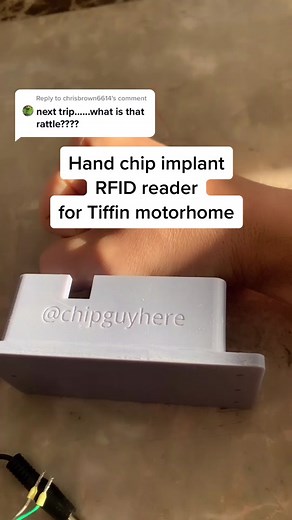 Reply to @chrisbrown6614 making the hobby project go pro. #myhandisakey #tiffinmotorhome #rfidimplant #glowforge @bestblondelife