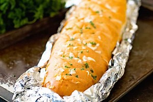 Cheesy Grilled Garlic Bread is made right on your grill!