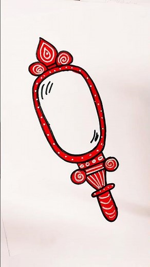 Cute Mirror Drawing 🪞✨ #drawing #viral #art #youtubeshorts #kids #trending