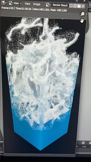 Blender Fluid Simulation | Blender Flip Fluids #blender #blendercourse