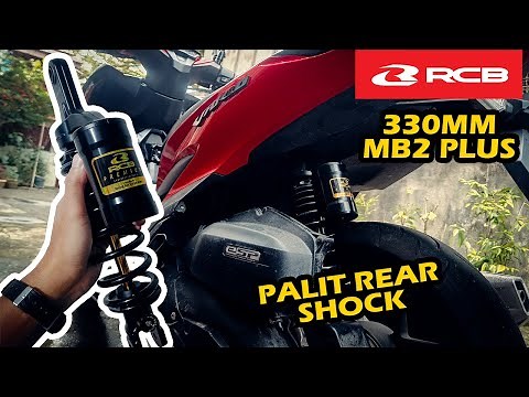 HONDA CLICK 125i RCB MB2 PLUS 330MM REAR SHOCK SUSPENSION UPGRADE | UNBOX AND INSTALL | RACING BOY