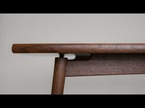 building a custom walnut dining table | ASMR
