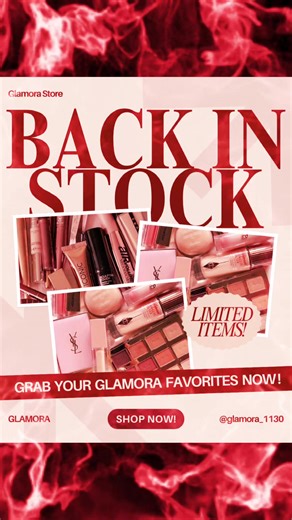 You asked… we restocked! 💌✨ All our best sellers are now available online & in-store 😍🎀✨️ #glamora🎀 #smallbusiness #viraltiktok #budgetfriendly #cosmetics @Kavi❤️🎼🍂 @#Dema @HA_ZI_x💙🐝