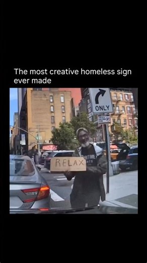 The most creative homeless sign ever made🥹
