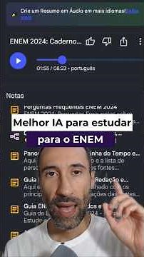 Essa IA é excelente para estudar para o ENEM! | NotebookLM