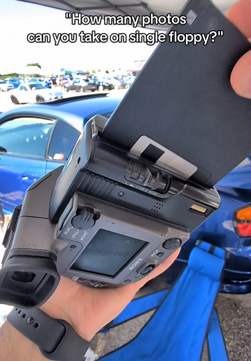 How many photos can you take on a single floppy? ONE. (2MP Sony Mavica)