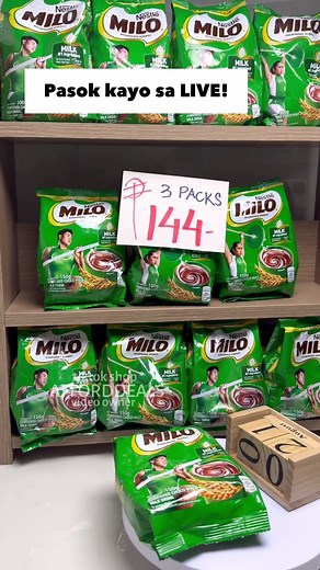 Milo Flash Sale: 3 Packs for Only 144 Pesos!