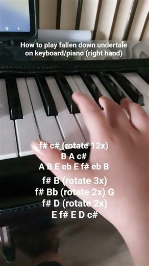 how to play undertale on piano/keyboard (right hand) #piano #keyboard #